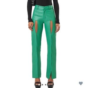 Leather Pants with Cut Out